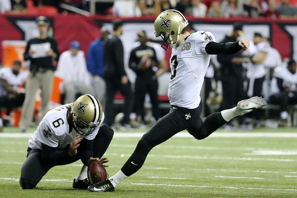 Wil Lutz is just one of the kickers our Yahoo Fantasy Football experts have at the top of their kicker rankings for Week 2. (Photo by Maddie Meyer/Getty Images)