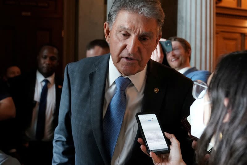 FILE PHOTO: Democratic Senators attend weekly caucus luncheon in Washington