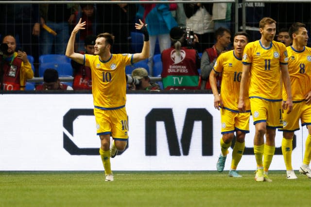 Maxim Samorodov, left, scored the only goal of the game