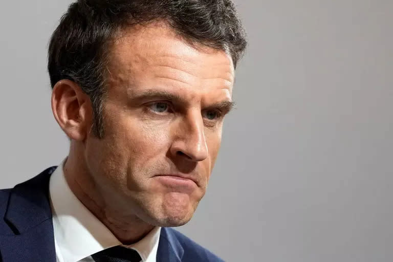 El presidente de Francia Emmanuel Macron