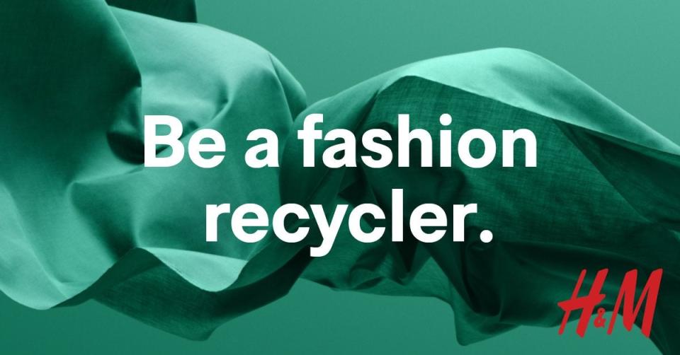 An advert for H&M's recycling initiative it launched in 2017 (H&M)