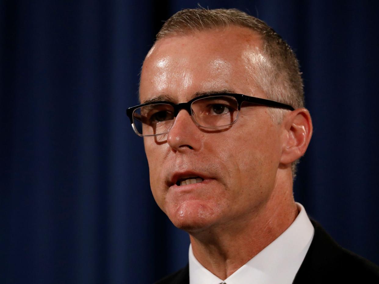 Former FBI deputy director Andrew McCabe has called a probe culminating in his firing part of an effort to destroy his reputation: REUTERS/Aaron P. Bernstein