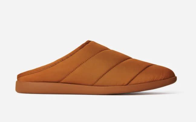 "I not-to-subtly sent my boyfriend a link to <a href="https://fave.co/3goMpPq" target="_blank" rel="noopener noreferrer">Everlane's ReNew Slippers</a> as a Christmas gift idea. Some days, you just want something warmer than Birkenstocks with socks (though Birks + socks are my ride or die all year round). What I like in particular about these slippers is that they have a rubber sole, so they're ideal for padding into the hallway to check the mail or grab a package delivery. They're also a great gift idea for the person who's always cold, like me." <strong>&mdash; Nims</strong>