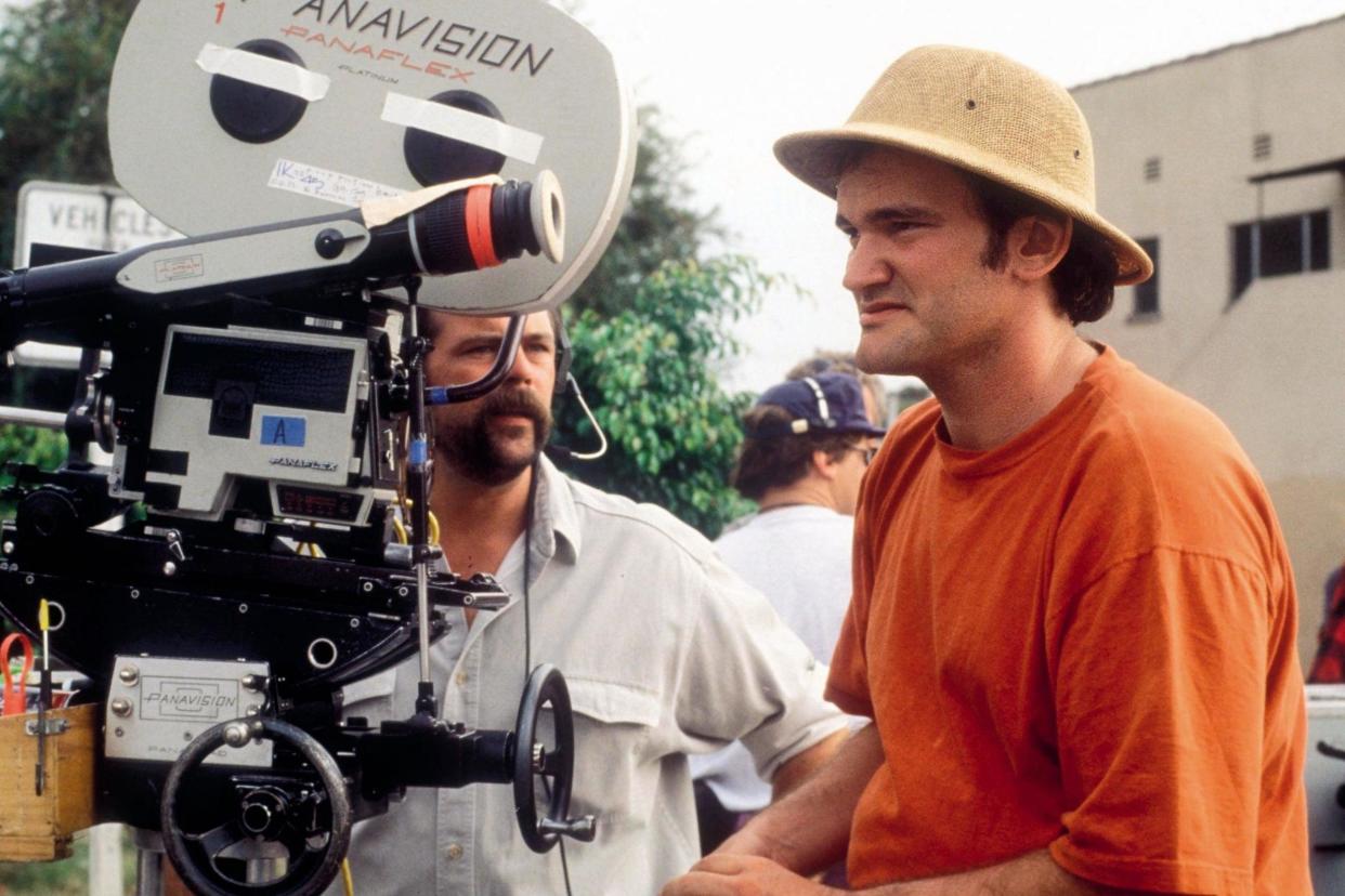 Cult classic: Quentin Tarantino on the set of Pulp Fiction