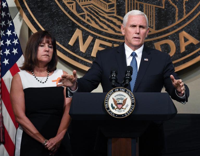 Mike Pence says criticism of wife's job at school that bans LGBT+ students is 'deeply offensive'