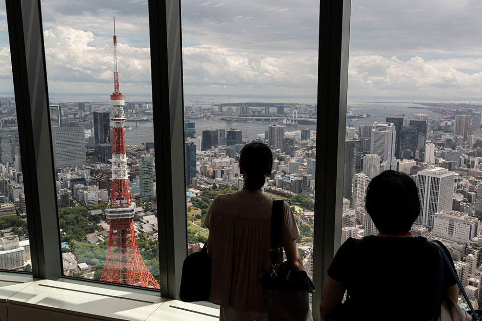 麻布台之丘展望台（Photo by Richard A. Brooks / AFP, Image Source : Getty Editorial）