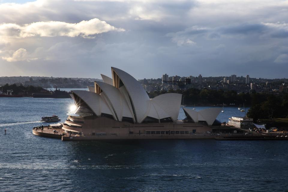 <h1 class="title">Sydney - City Skyline</h1><cite class="credit">Photo by Steve Christo/Corbis via Getty Images.</cite>