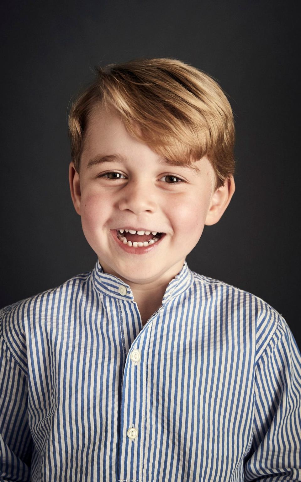 The Duke and Duchess of Cambridge have released the new photograph to mark their son's birthday - Credit:  Chris Jackson