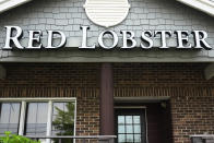 A Red Lobster restaurant is seen in Schaumburg, Ill., Monday, May 20, 2024. Red Lobster is seeking bankruptcy protection days after closing dozens of restaurants. (AP Photo/Nam Y. Huh)