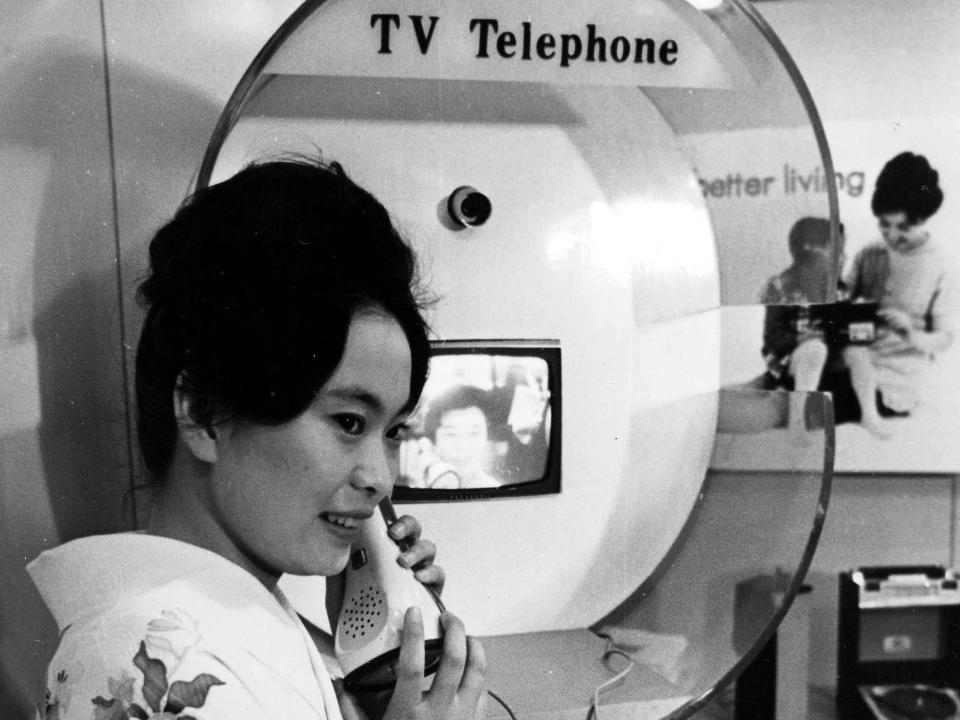 A 1964 picture phone in Japan.