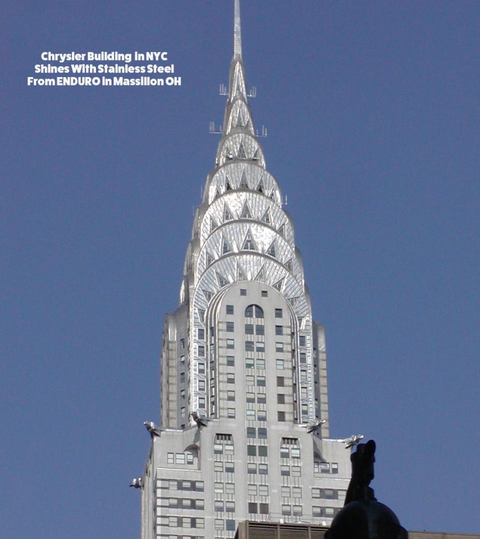 The Chrysler Building in New York City features steel made in Stark County, one of the historical facts presented in "Stark Men of Steel," a documentary about the broad impact of local steel mills and factories.
