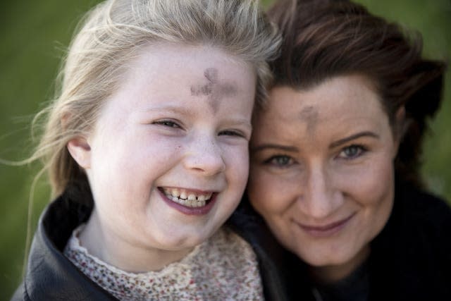 Annalee Corcoran and Maria Corcoran outside their home in Meakstown, Dublin