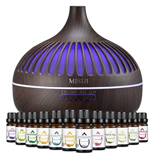 2) Aromatherapy Diffuser with 12 Essential Oils Set