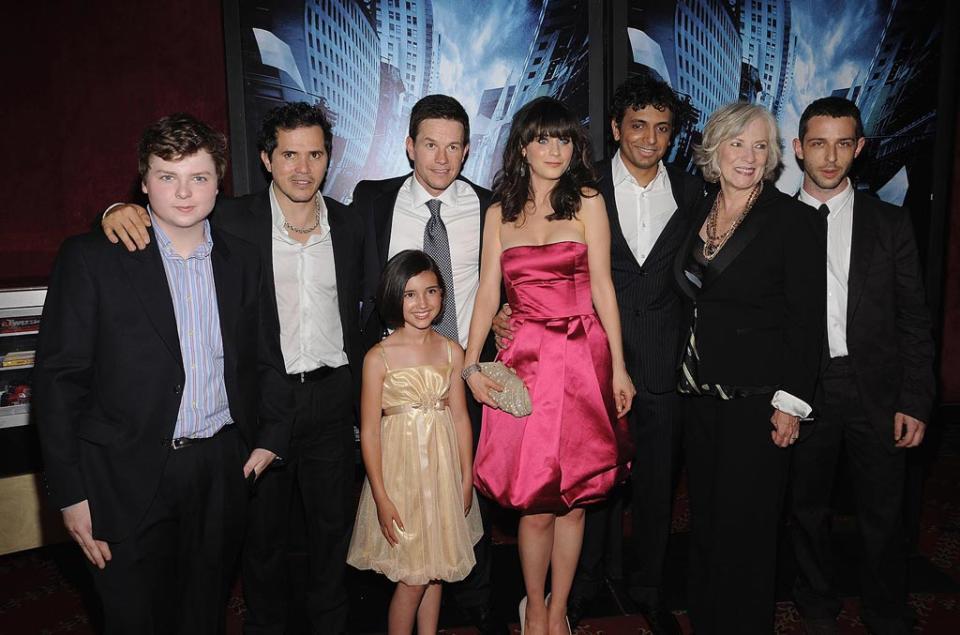 The Happening Premiere 2008 Spencer Breslin John Leguizamo Ashlyn Sanchez Mark Wahlberg Zooey Deschanel M Night Shyamalan Betty Buckley Jeremy Strong