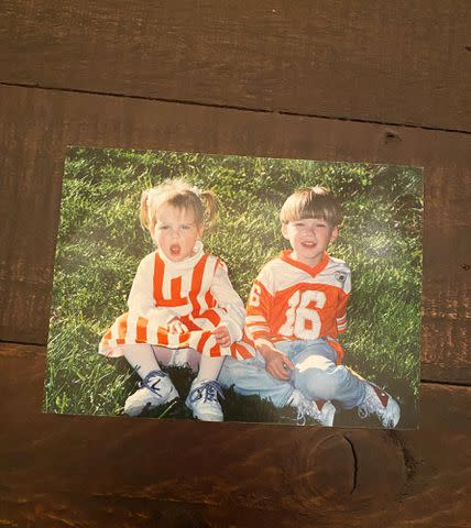 <p>Ashlyne Wallen Instagram</p> Morgan Wallen and his sister Ashlyne as kids.