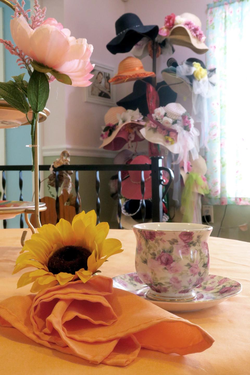 A place setting in the tea room at A Sweet Memory Cake Shoppe and Tea Room in Waretown  Friday, October 14, 2022.  The 10-year-old Waretown-based shop provides a broad range of cakes, cupcakes, and sweet treats.