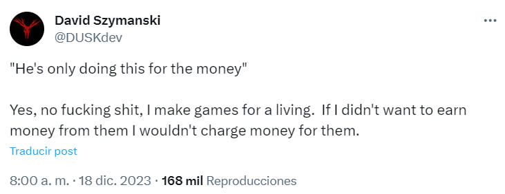 Creador de Iron Lung reiteró que hace videojuegos porque quiere ganar dinero y no por caridad