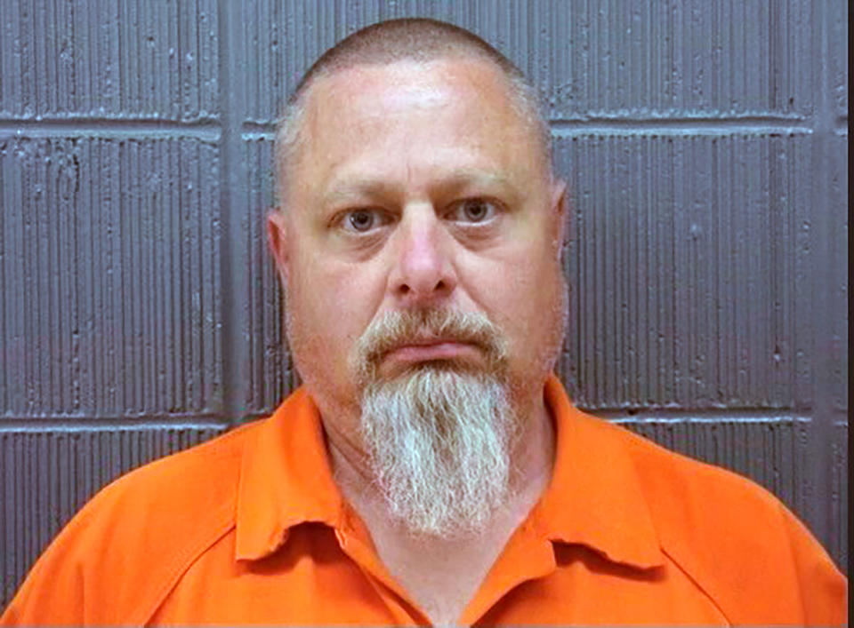 Richard Allen, 50, was arrested Friday on two murder counts in the killings of Liberty German, 14, and Abigail Williams, 13.<span class="copyright">Indiana State Police/AP</span>