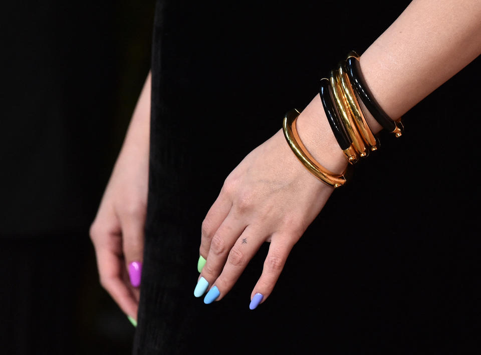 best celeb nails rainbow