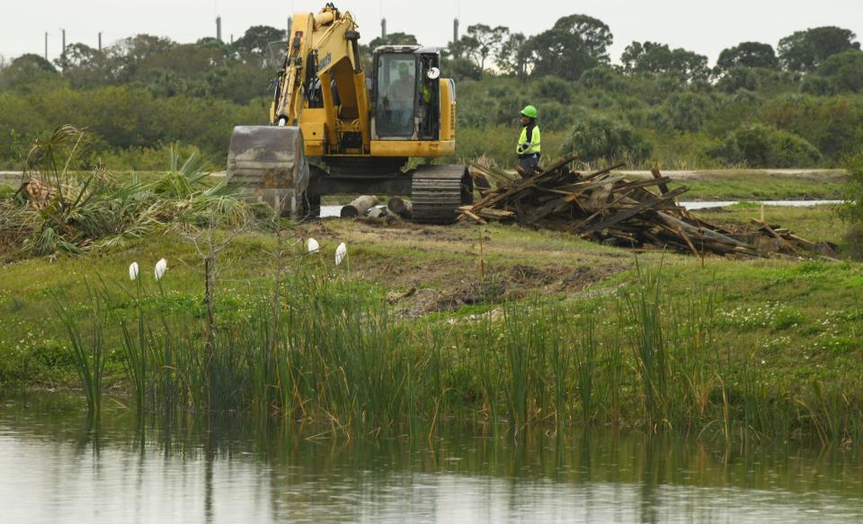 The Ritch Grissom Memorial Wetlands in Viera remains closed to the public as work continues on an extensive $2.7 million environmental project. As was the case before the wetlands temporarily closed to the public last June, only pedestrians and bicyclists will be allowed when the facility partially reopens in late-February.