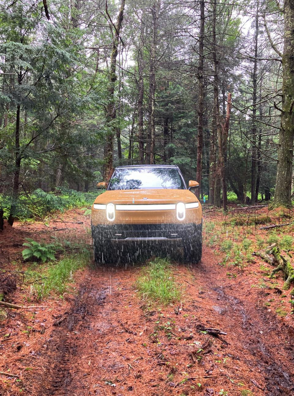 The Rivian R1S electric SUV.