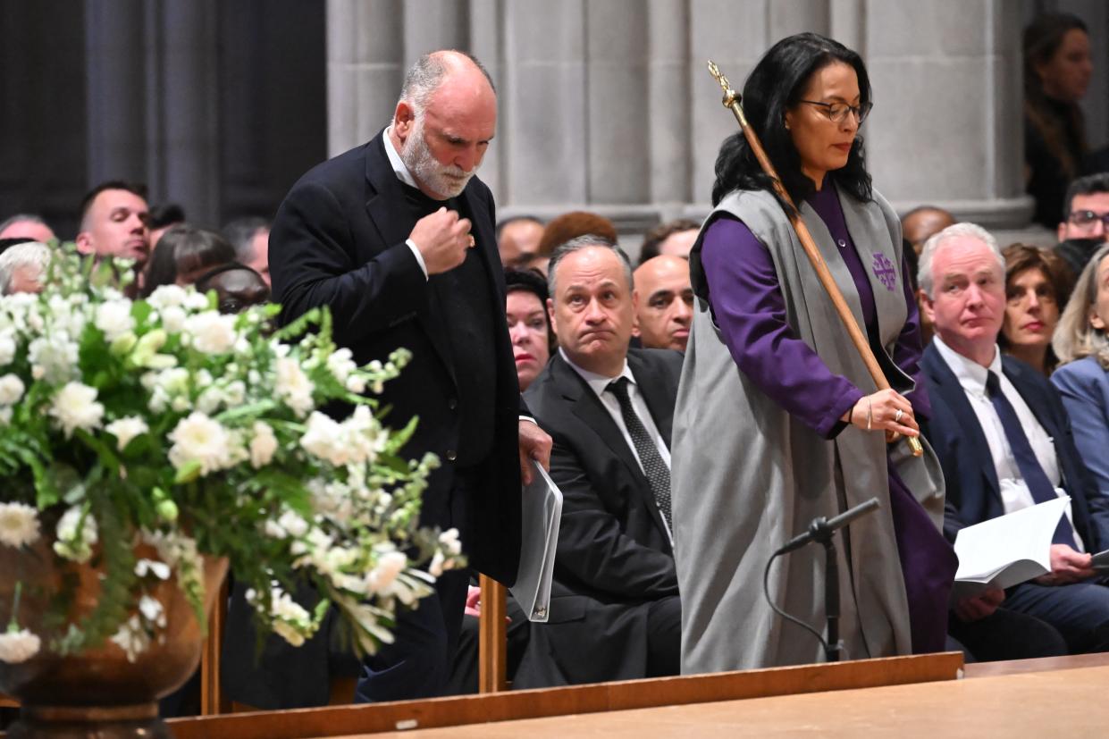 World Central Kitchen Founder José Andrés remembered the seven workers killed at a ceremony on Thursday.