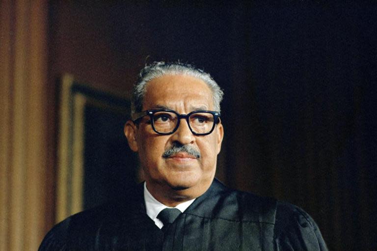 Thurgood Marshall, first Black Associate Justice of the Supreme Court