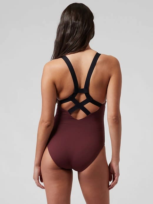 Athleta Palm One Piece Swimsuit