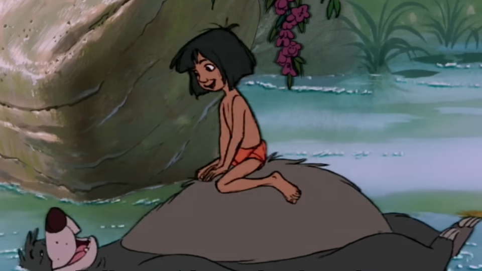 Baloo and Mowgli singing 