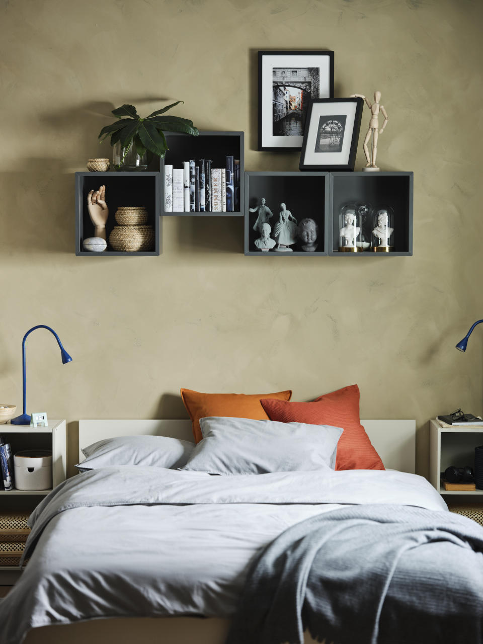 2. Make your wall decor into a storage space