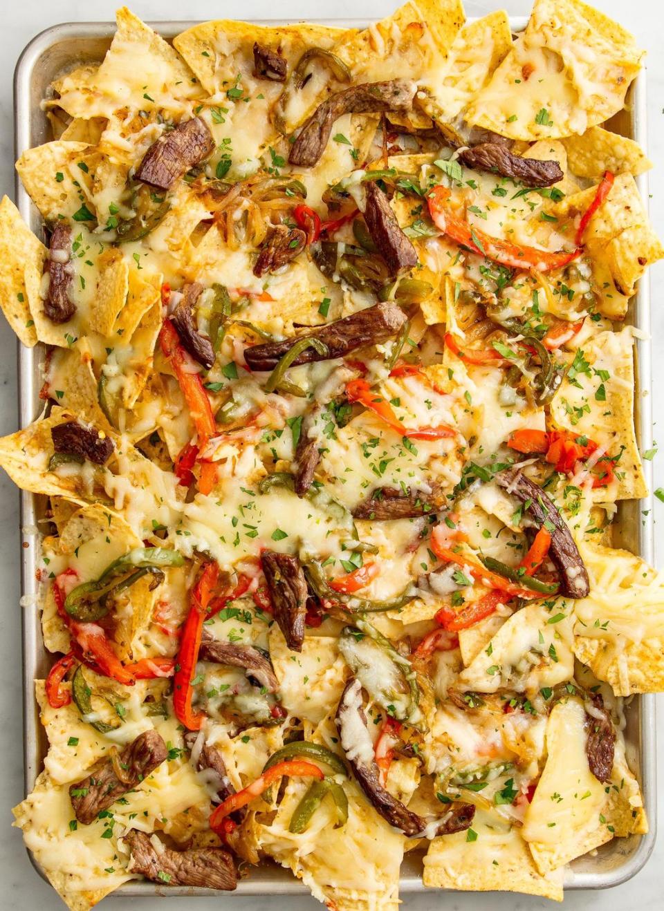 Philly Cheesesteak Nachos