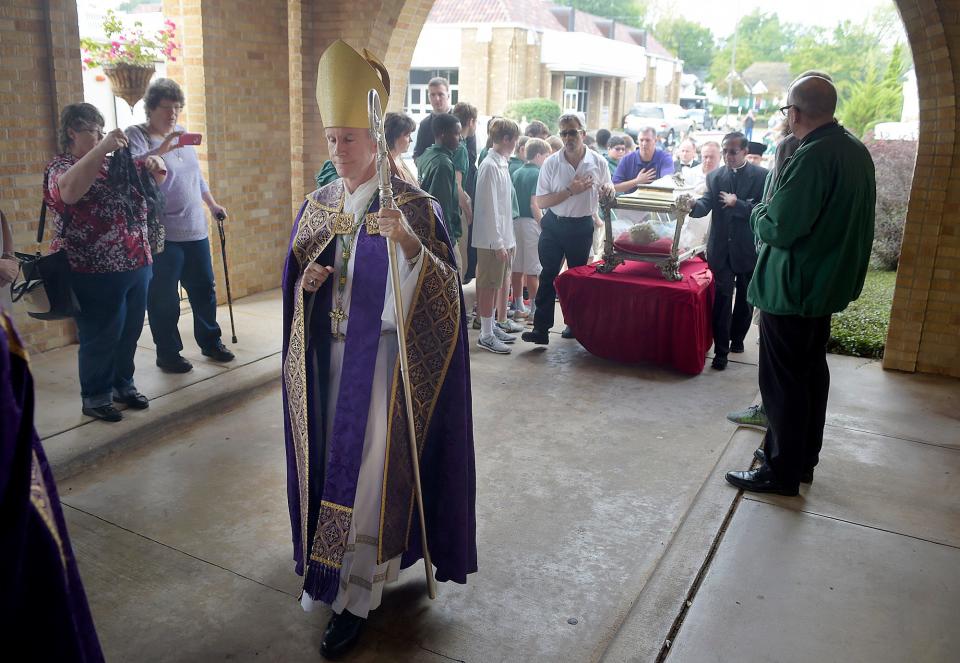 Pope Francis on Saturday, Nov. 11, 2023, forcibly removed from office the bishop of Tyler, Texas, a conservative active on social media who has been a fierce critic of the pontiff and some of his priorities.
(Credit: Andrew D. Brosig, AP)