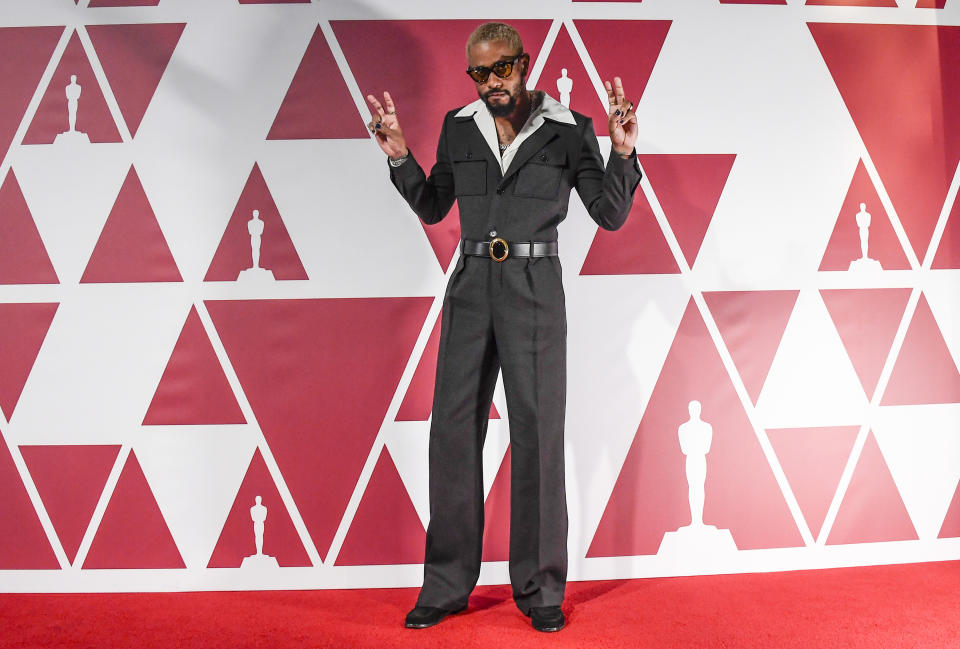 FILE - LaKeith Stanfield arrives at a screening of the Oscars on April 26, 2021, in London. Stanfield turns 30 on Aug. 12. (AP Photo/Alberto Pezzali, Pool, File)