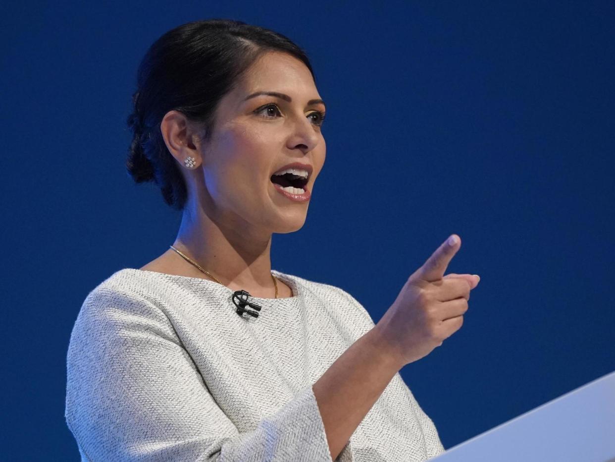 Priti Patel has sparked anger by refusing to cut or axe the fees paid by immigrants working in the NHS – just three weeks after promising to ‘review’ the controversial charges (Getty)