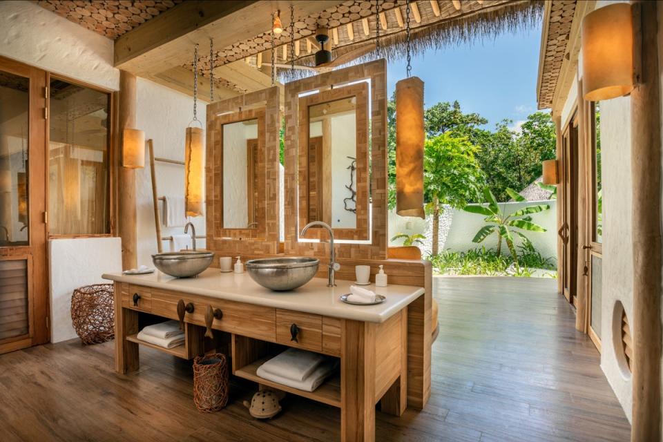 A bathroom at Soneva Fushi (Soneva / Evening Standard)