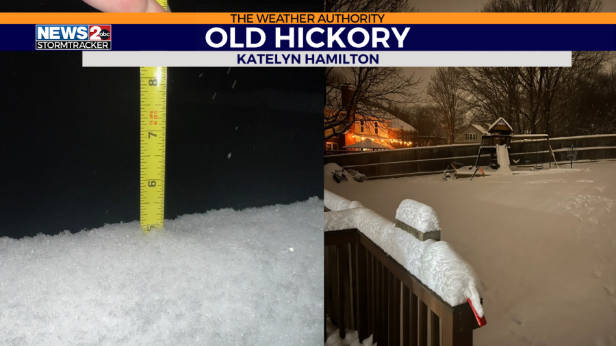 Old Hickory snow (Courtesy: Katelyn Hamilton)