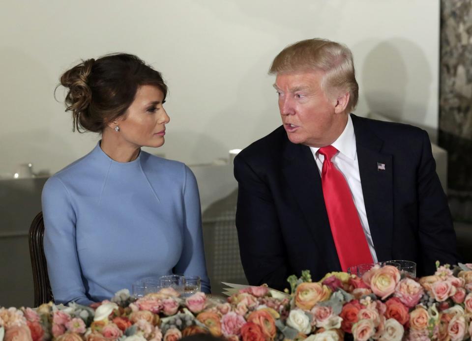 FOTOS: Melania Trump, la primera dama exmodelo, se lució en la investidura presidencial