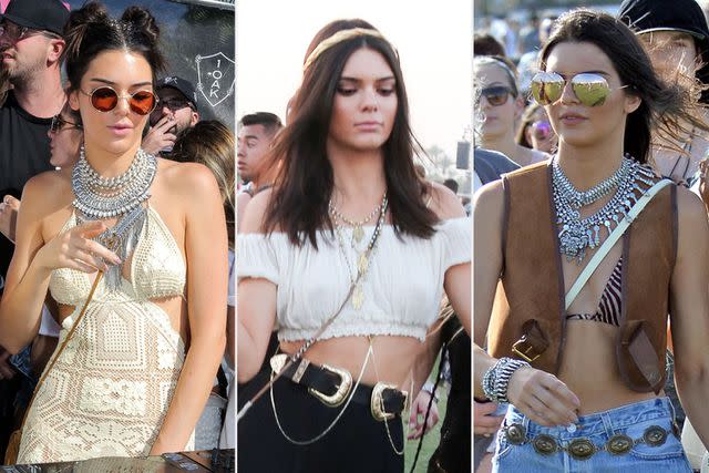 <p>Chelsea Lauren/WWD/Penske Media via Getty; Light Brigade/Bauer-Griffin/GC Images; Light Brigade/Bauer-Griffin/GC Images</p> Kendall Jenner Coachella looks through the years.