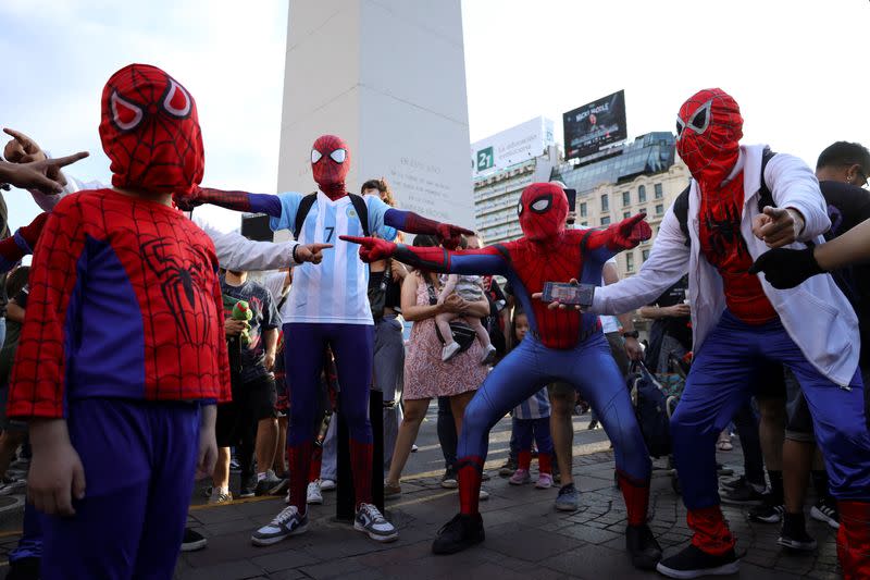 Argentina busca romper el récord Guinness a la mayor reunión de personas disfrazadas del Hombre Araña