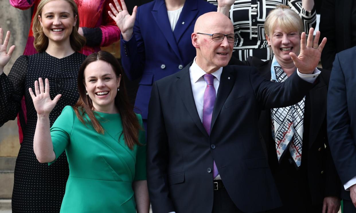 <span>Kate Forbes, the former finance secretary, stepped aside allowing John Swinney to stand unopposed for the Scottish National party leadership.</span><span>Photograph: Jeff J Mitchell/Getty</span>