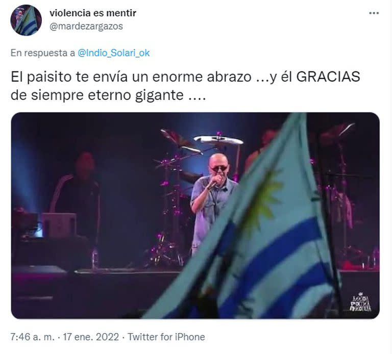 Las redes sociales se llenaron de saludos para el Indio Solari