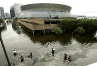 <p>After Katrina brought destruction to the New Orleans area, the Saints had to move their remaining home games to the Alamodome and LSU’s Tiger Stadium. </p>