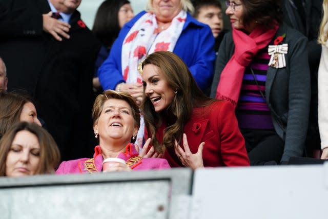 Princess of Wales attends Rugby League World Cup quarter-final match