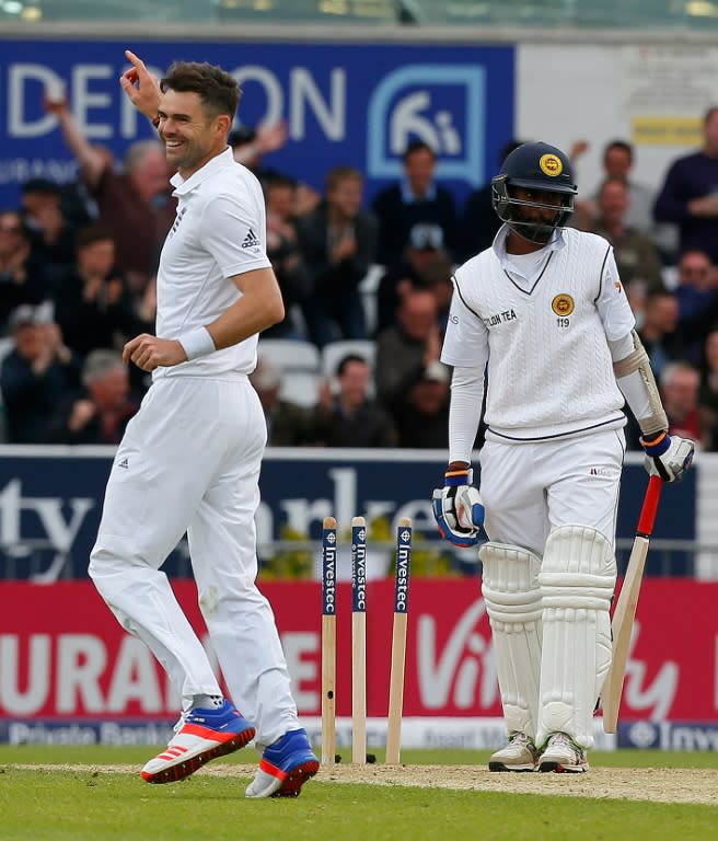 James Anderson made the most of overcast conditions ideally suited for swing bowling with a match haul of 10 for 45