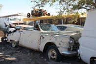 <p>Roswell, New Mexico is known the world over for the unidentified flying object that supposedly crashed on a nearby ranch in 1947. While tourists flock to the town to check out the museum, we made a beeline for A1 Auto Recycling instead. Sadly the yard no longer exists, but hopefully somebody saved this rare 1948 Studebaker convertible from the crusher, after all only 8000 were built.</p>