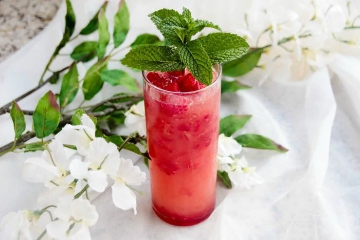 Raspberry Mint Rum Julep