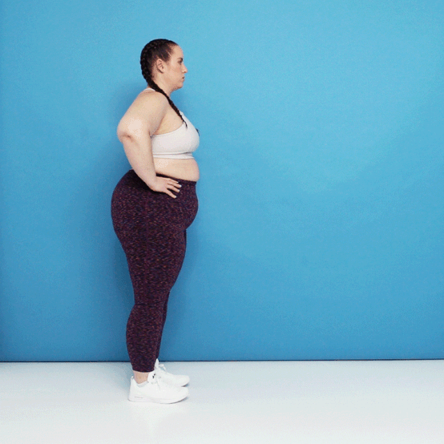 big booty yoga pants gif
