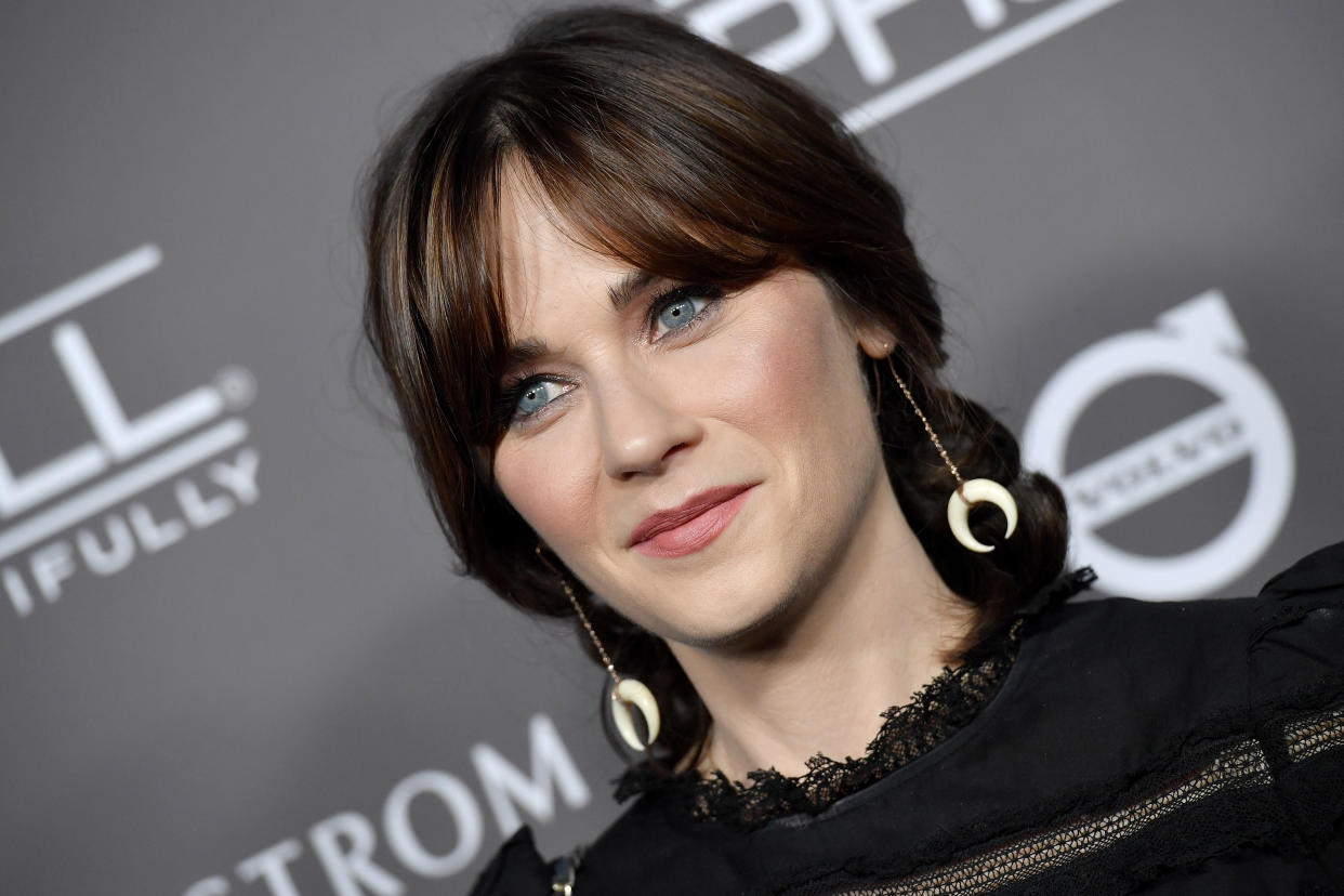 Zooey Deschanel has two children, Elsie Otter and Charlie Wolf.  (Axelle/Bauer-Griffin via Getty Images)