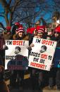 Toronto District School Board teacher Sarah Zubair has been documenting some of the more creative signs at Toronto-area strikes by teachers on her Instagram account, @sarahzubair.co. (Sarah Zubair)