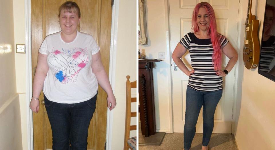 Kat Burrows was determined to lose weight to enjoy her thirties. (Kat Burrows/SWNS)